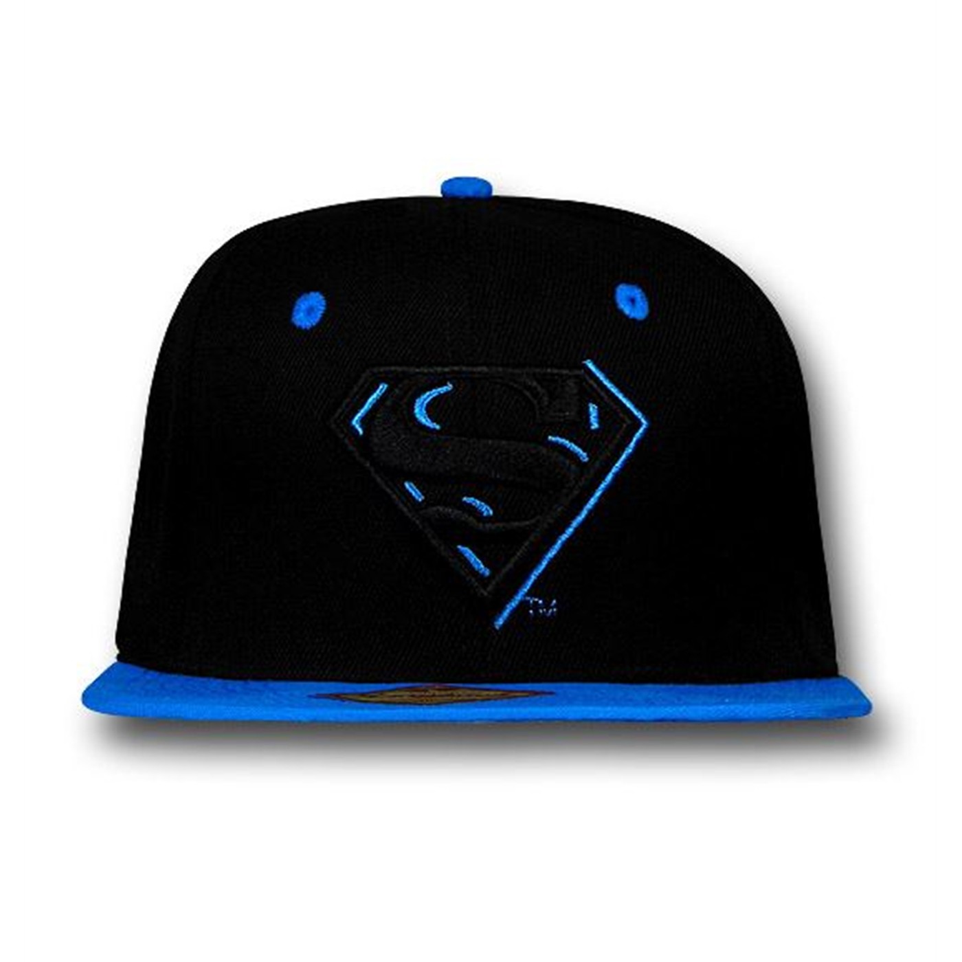 Superman 2Tone Neon on Black Snapback Cap