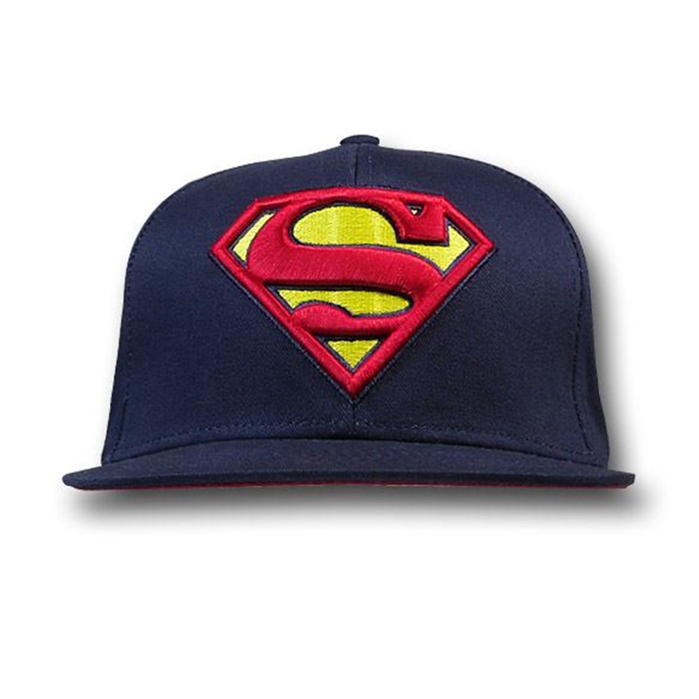 Superman Flat Billed 3D Symbol Baseball Cap