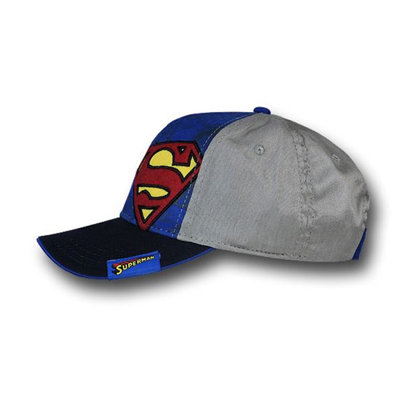 Superman Kids Big Symbol Blue/Grey Cap