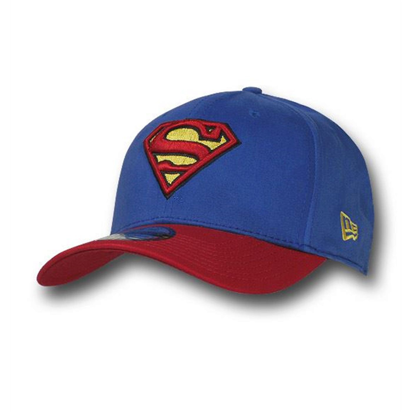 Superman Snapback Cap-Classic Logo Noir-Jaune 