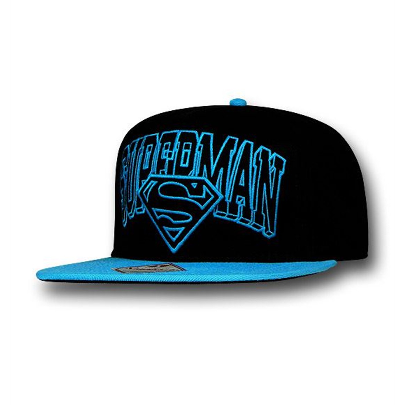 Superman Bright Blue Logo Symbol Snapback Cap