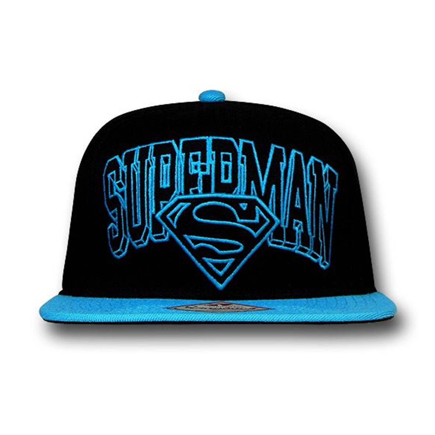 Superman Bright Blue Logo Symbol Snapback Cap