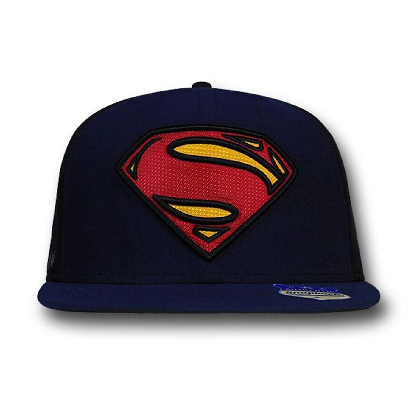 Superman Man of Steel Movie Symbol Navy Snapback Cap