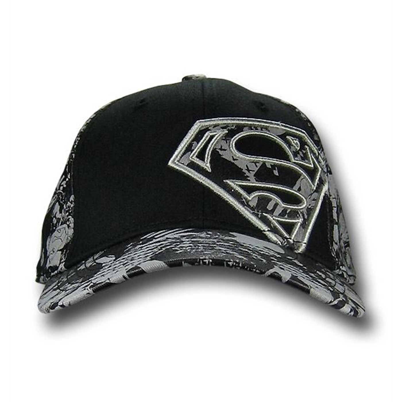 Superman Off Center Symbol and Image Baseball Cap