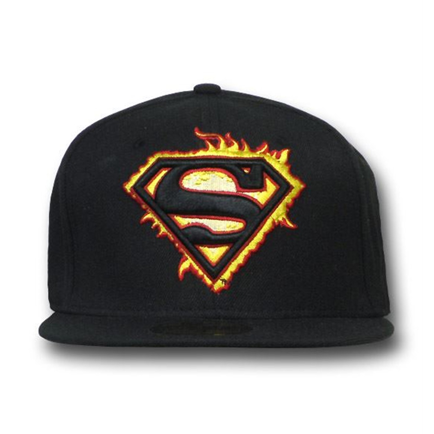 Superman Enflamed Symbol 59Fifty Flat Billed Cap