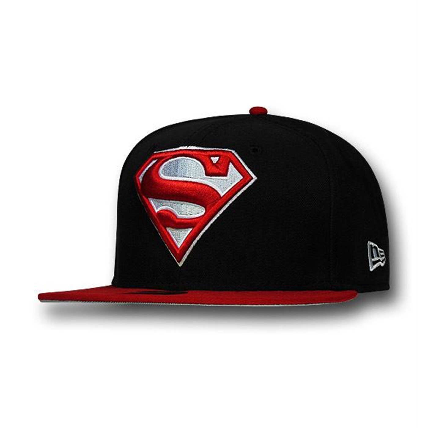 Superman Symbol Red Bill Black 59Fifty Cap