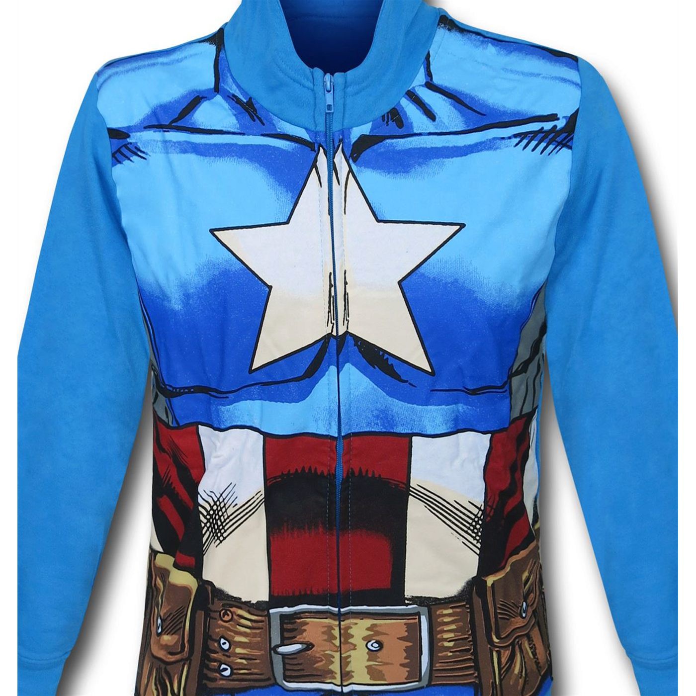 Captain America Costume Kids Zipper Hoodie with Mask