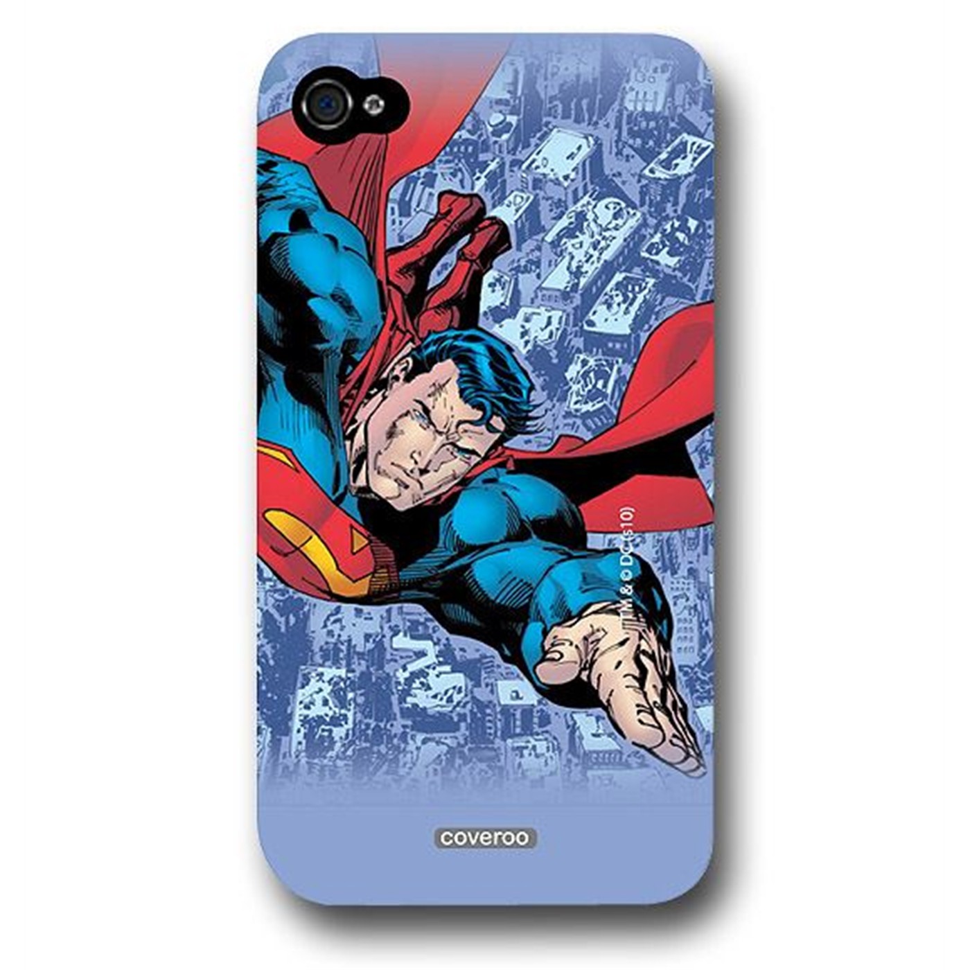 Superman Strafing Ruins iPhone 4/4S Slider Case