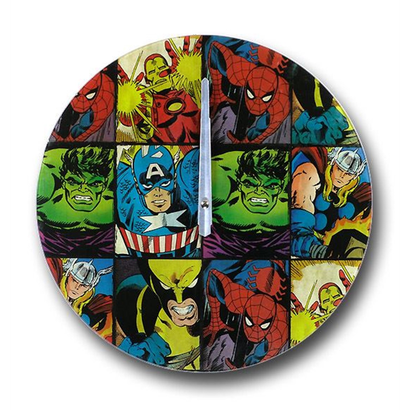 Marvel Avengers Glass Clock