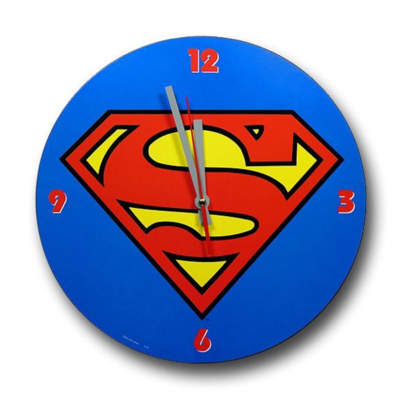 Superman Symbol Wood Wall Clock