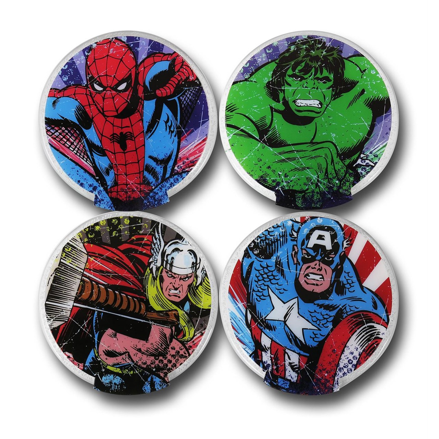 Marvel Comics Lighted Coaster Set of 4