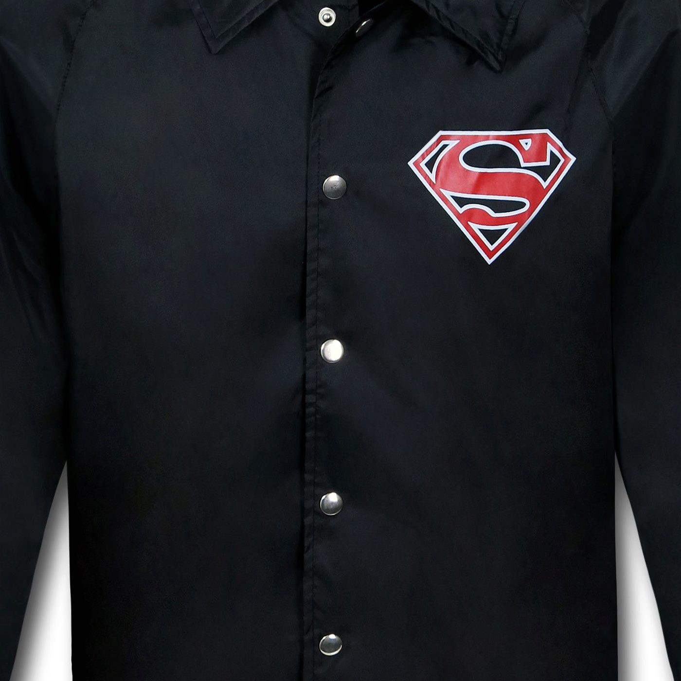 Superman Symbol Black Windbreaker