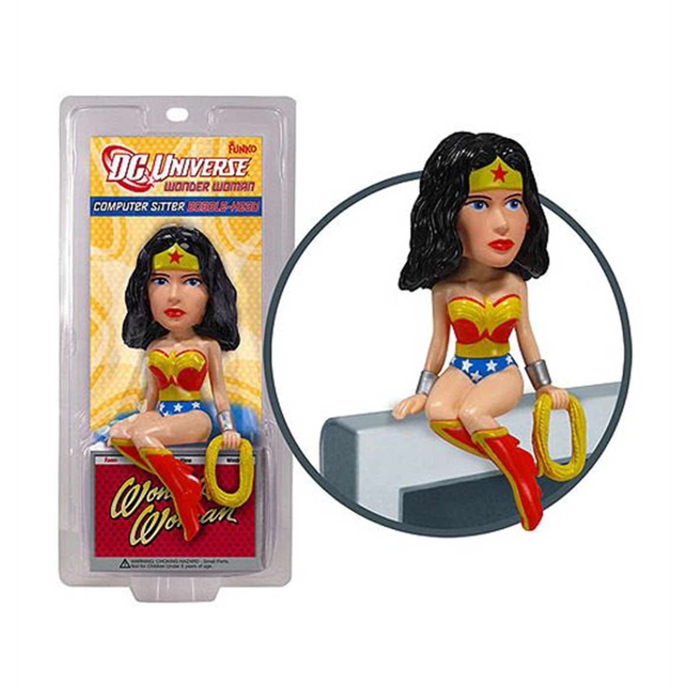 Wonder Woman Bobble Head Computer Sitter