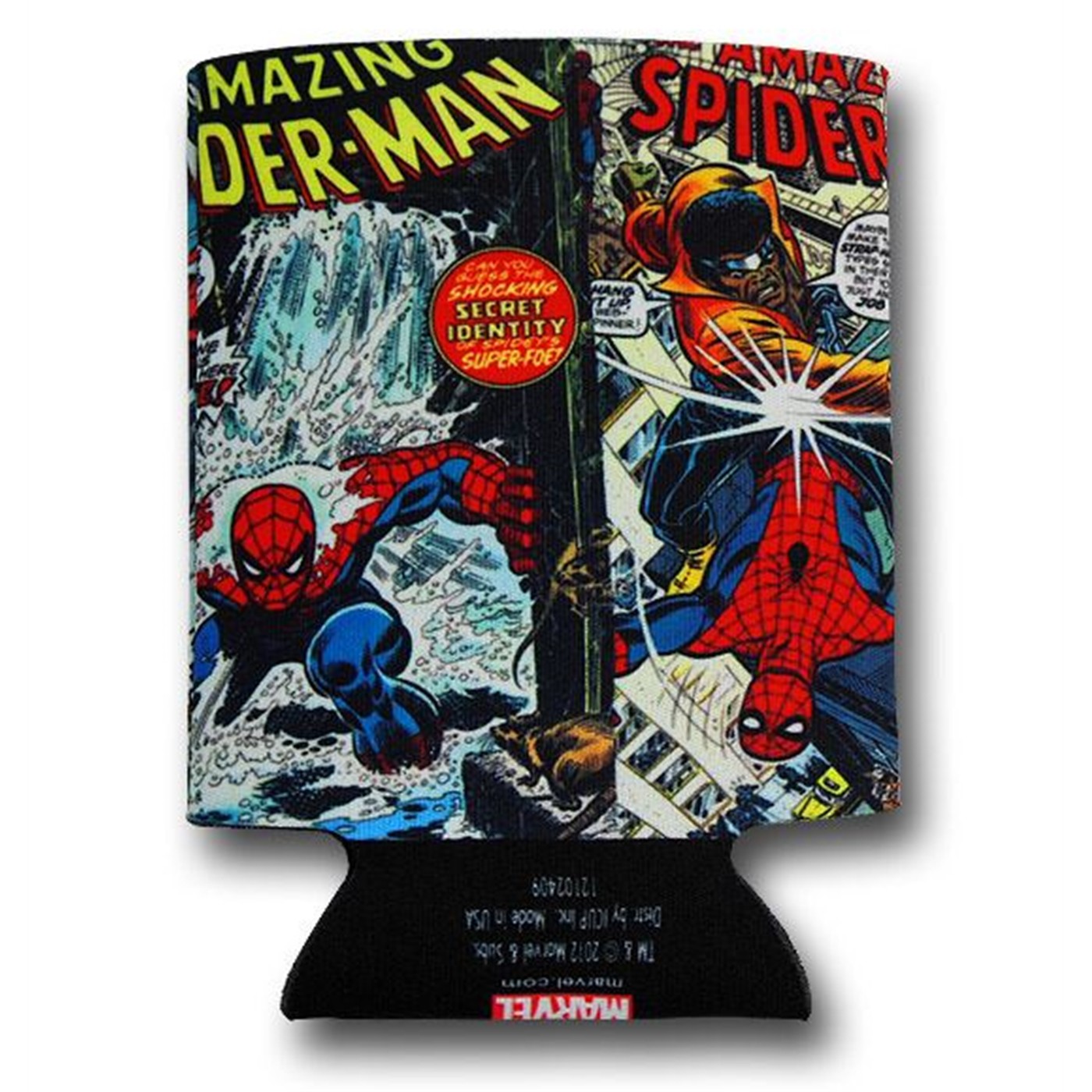 Spiderman Comic Covers Can and Bottle Cooler