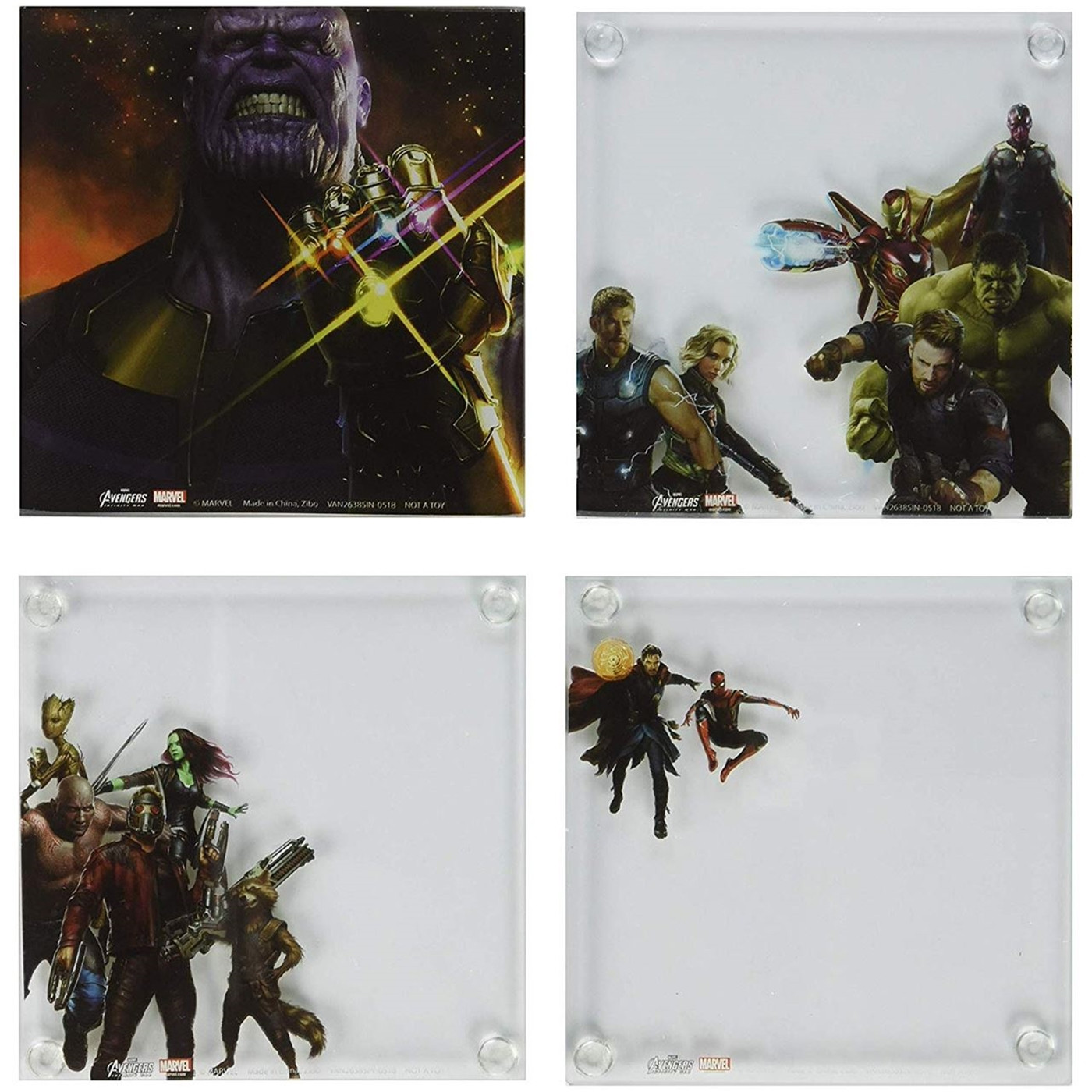 Avengers Infinity War Coaster Set of 4
