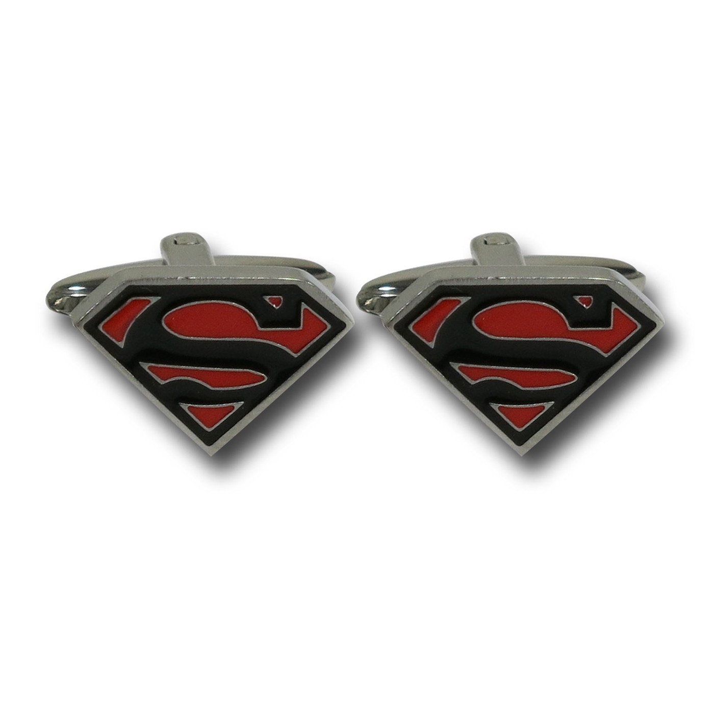 Superman Black & Red Symbol Cufflinks