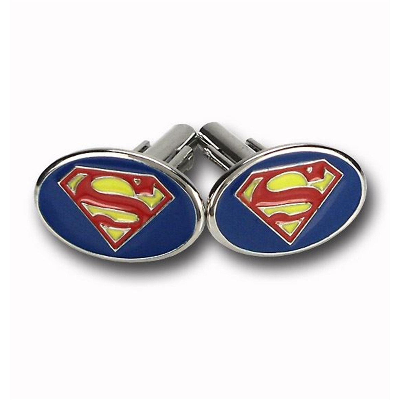 Superman Oval Symbol Cuff Links