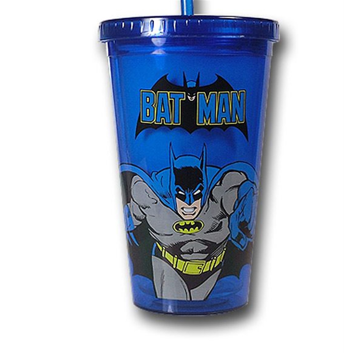 Batman Blue Image Acrylic Cold Cup w/Lid