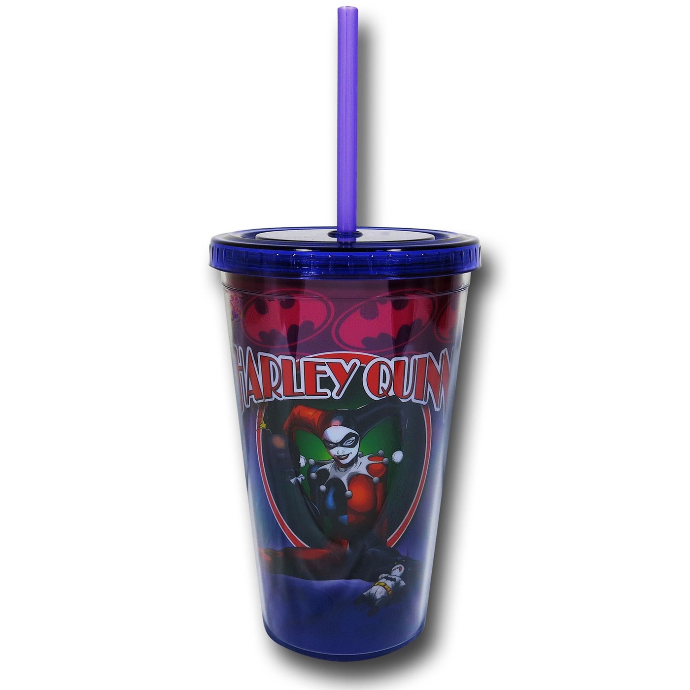 Harley Quinn Lit Fuse Cold Cup w/ Straw