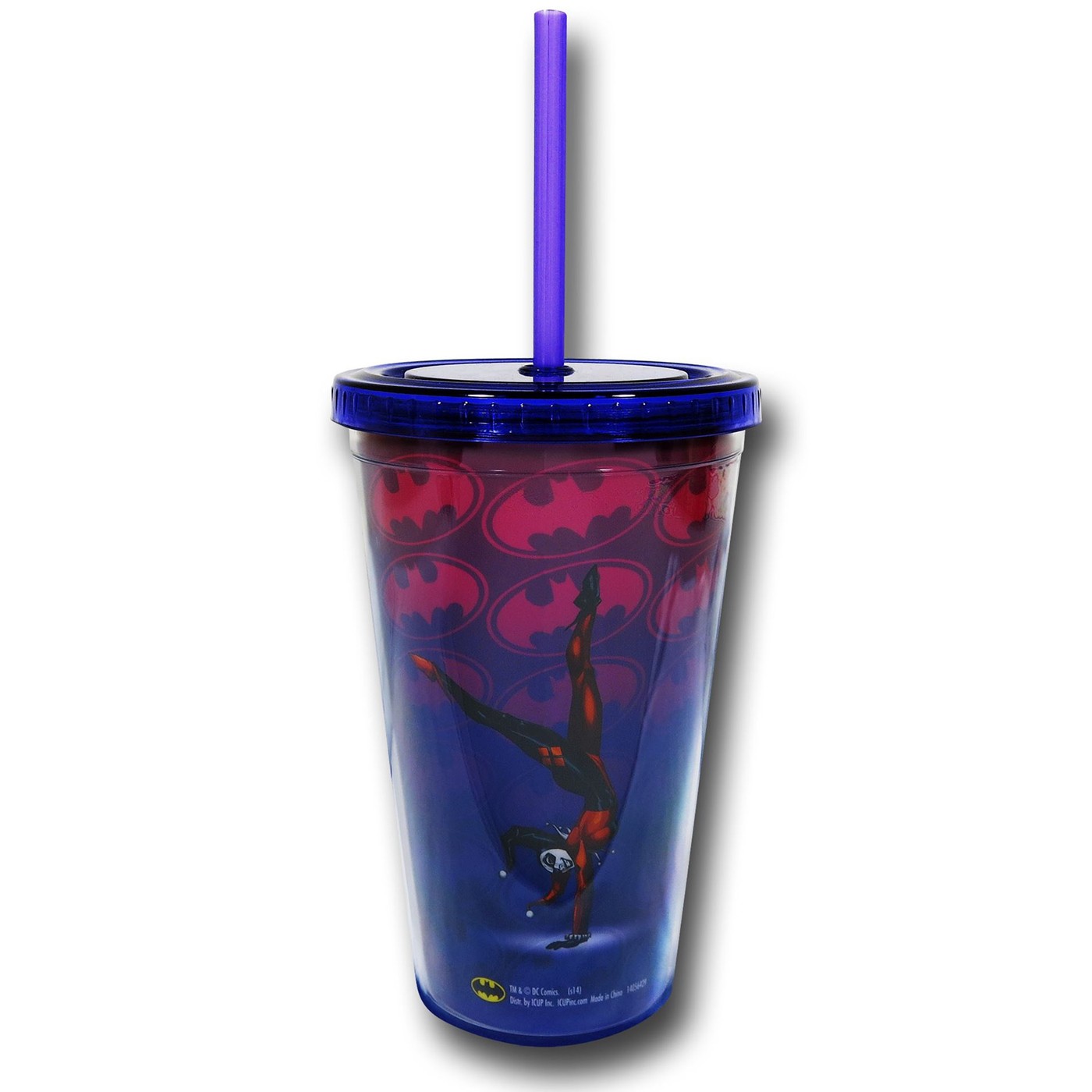 Harley Quinn Lit Fuse Cold Cup w/ Straw
