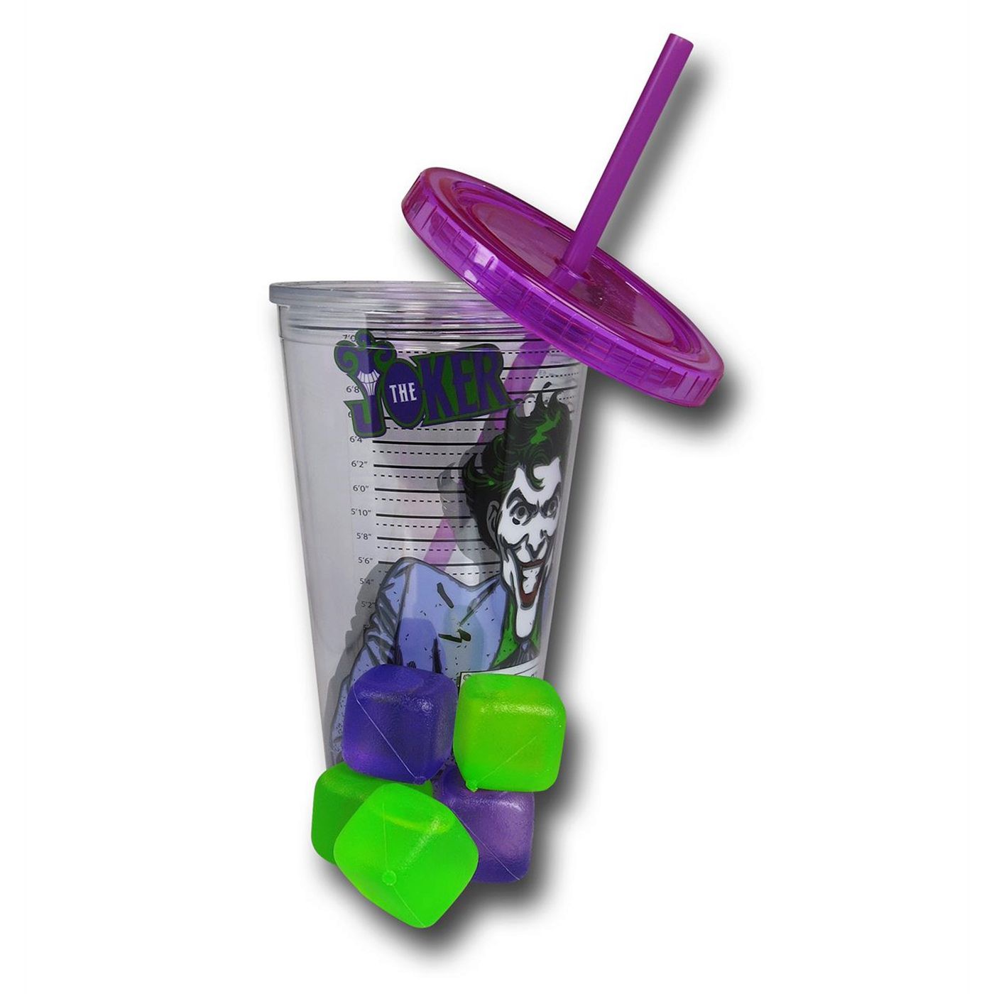 Joker 16oz Cold Cup with Reusable Ice Cubes