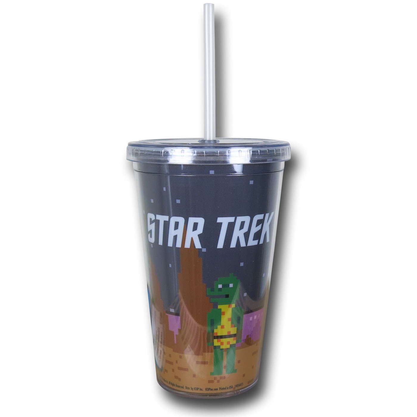 Star Trek Pixelated Cold Cup with Lid