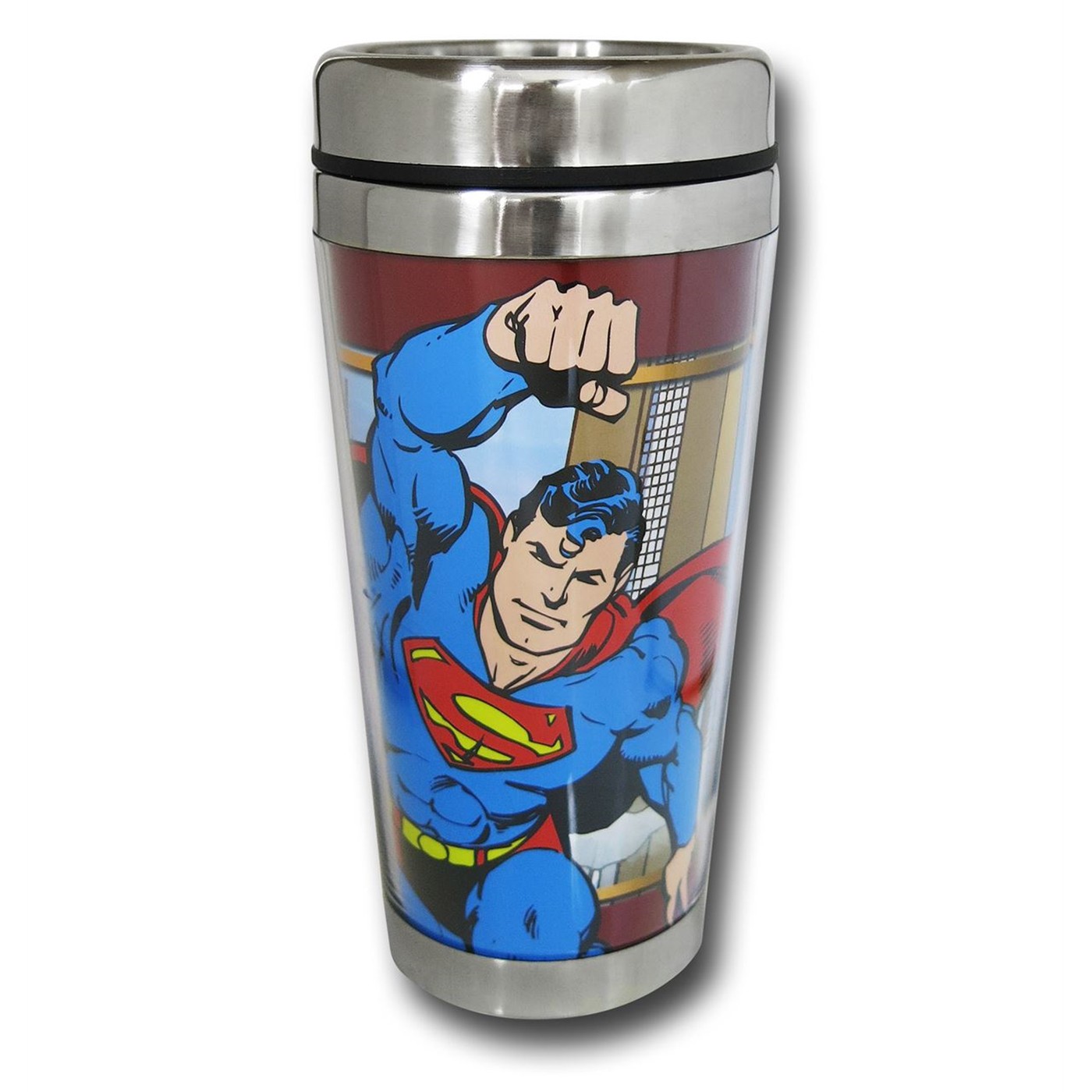 Superman Steel Travel 16oz Mug