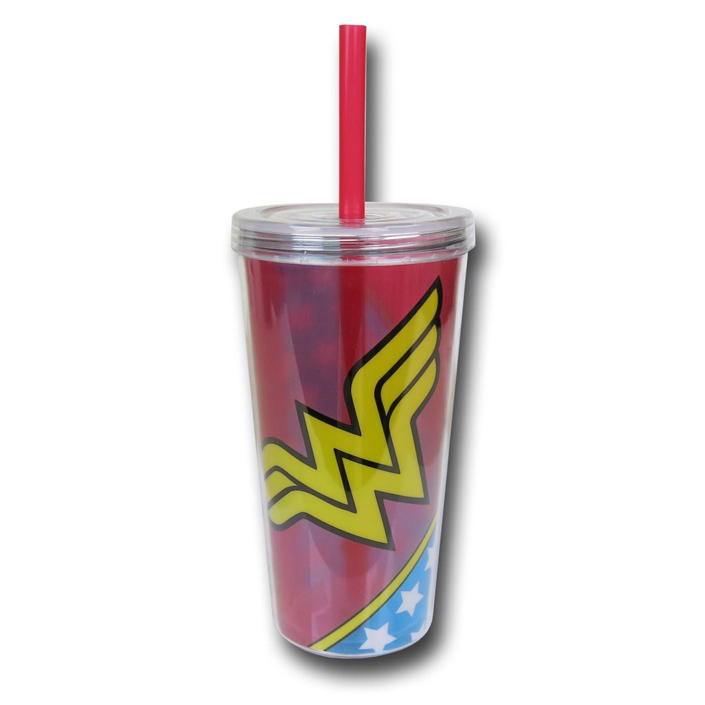 Wonder Woman Symbol & Stars Acrylic Cold Cup