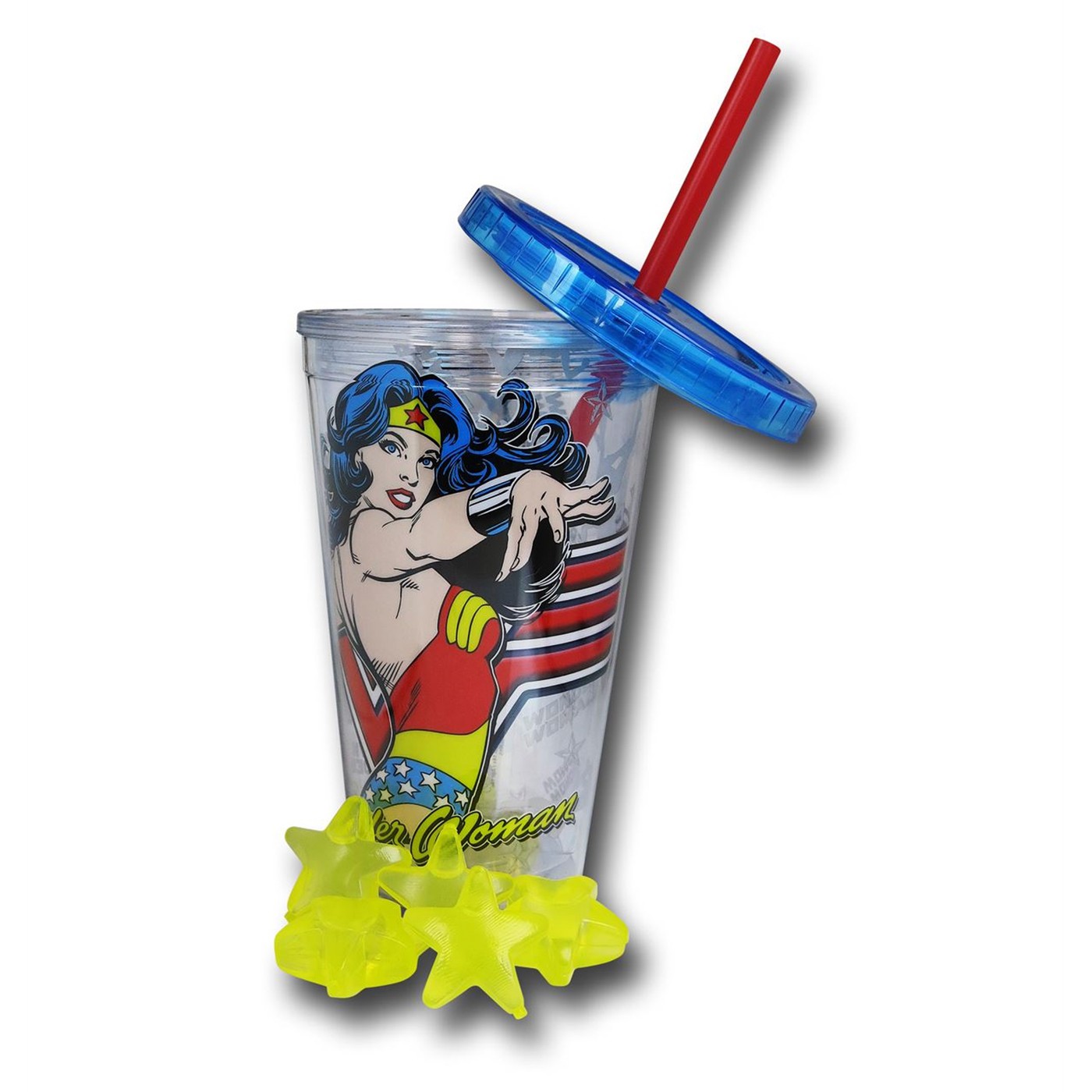 Wonder Woman 16oz Cold Cup with Reusable Ice Cubes