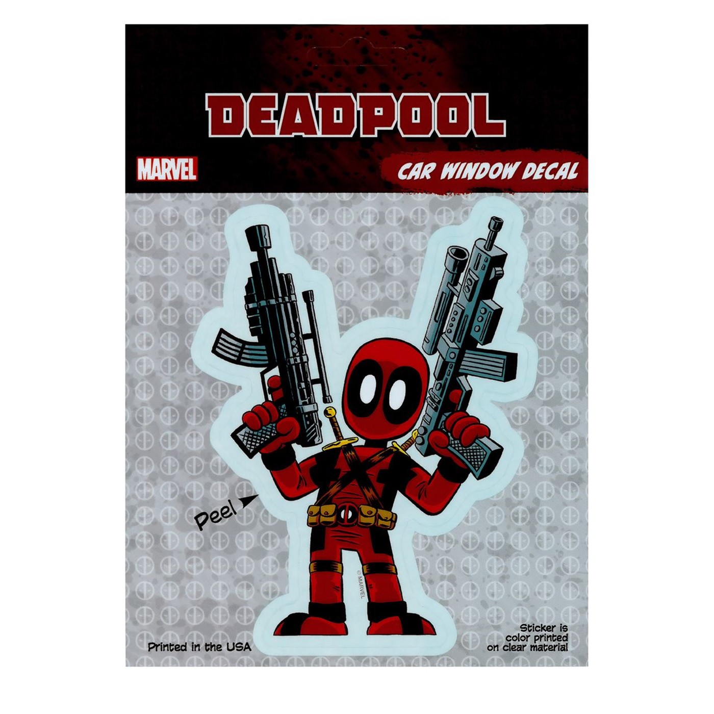 Deadpool Guns Decal
