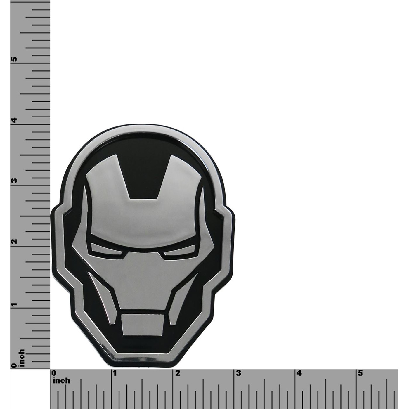 Iron Man Head Chrome Car Emblem