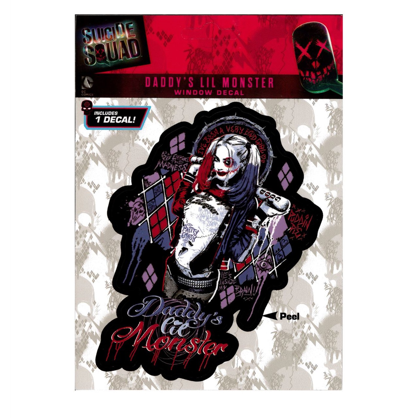 Suicide Squad Harley Quinn Monster Car Window Decal