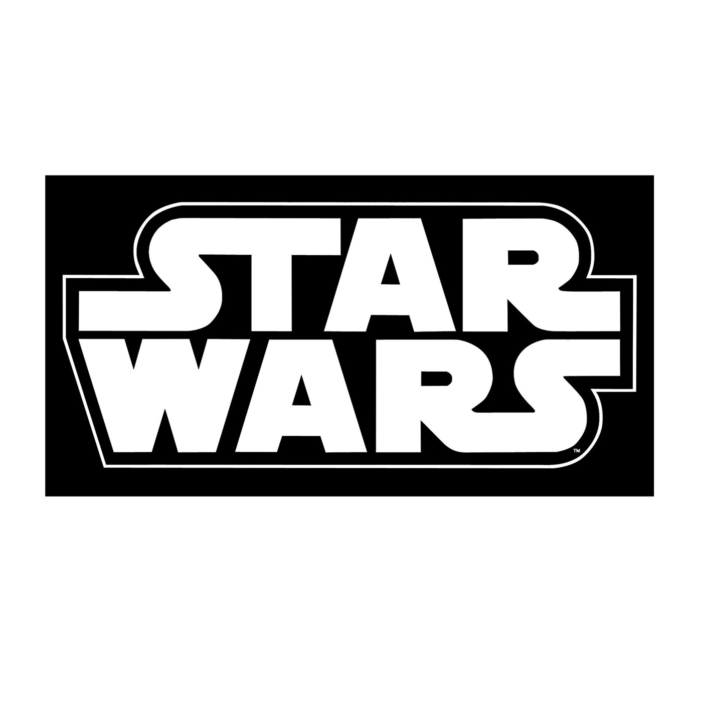Star Wars Logo White Decal