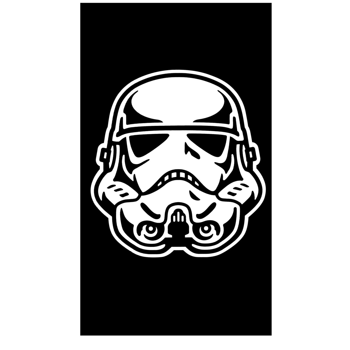 Star Wars Stormtrooper Helmet White Decal