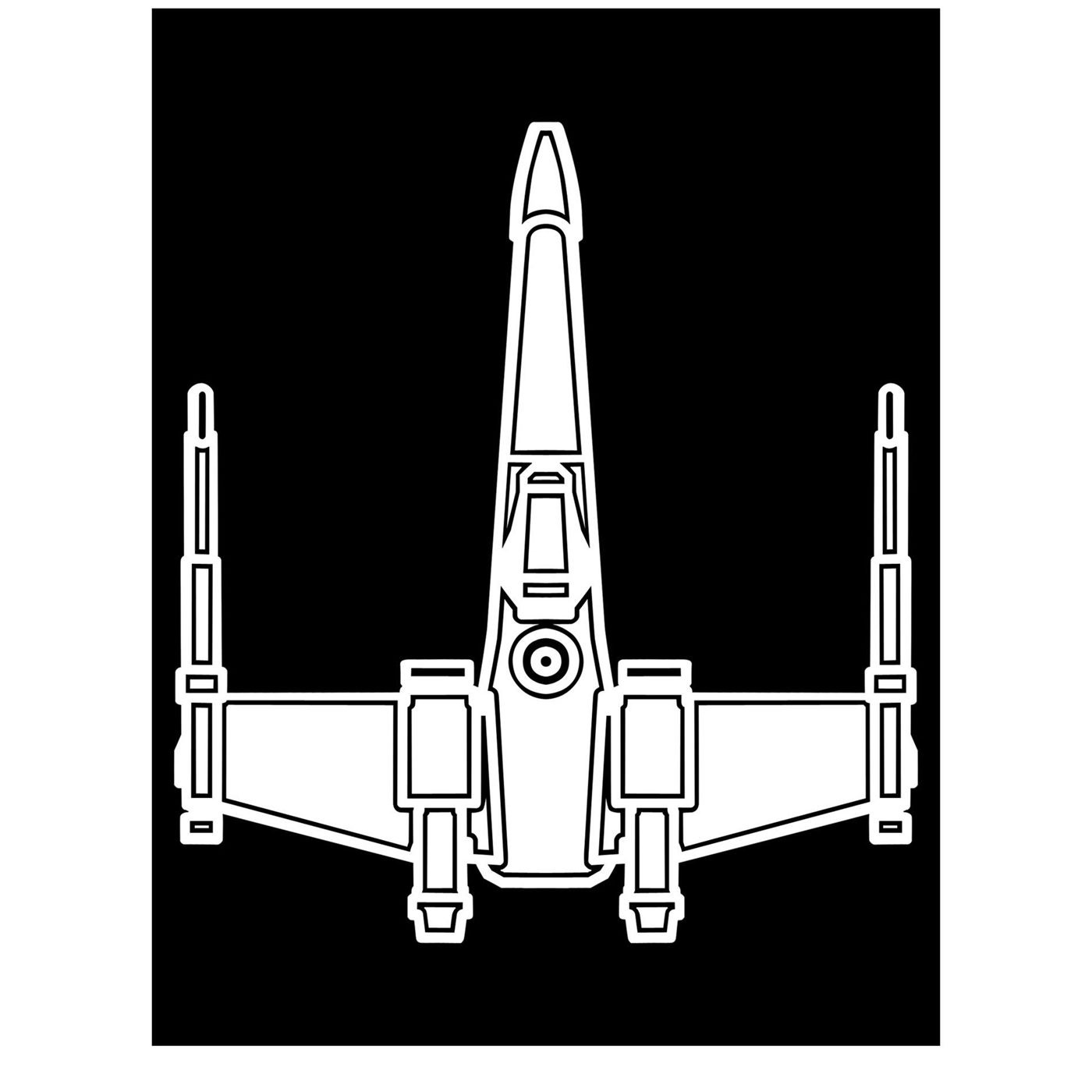 Star Wars X-Wing White Decal