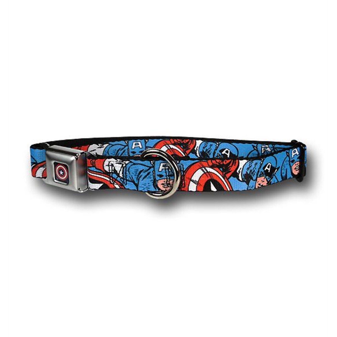 Captain America Seatbelt Dog Collar