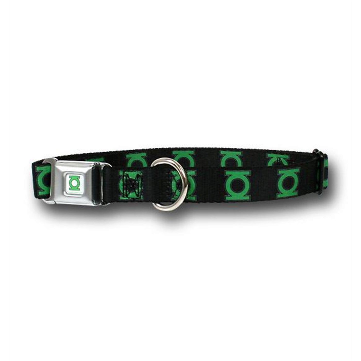 Green Lantern Symbols Black Dog Collar
