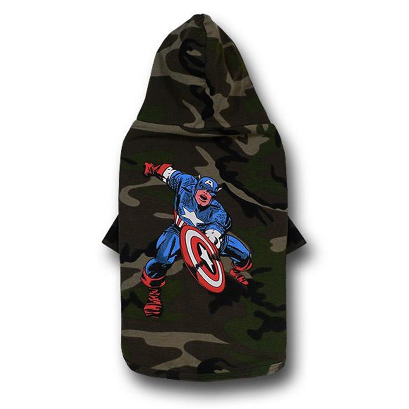 Captain America Camo Dog Hoodie