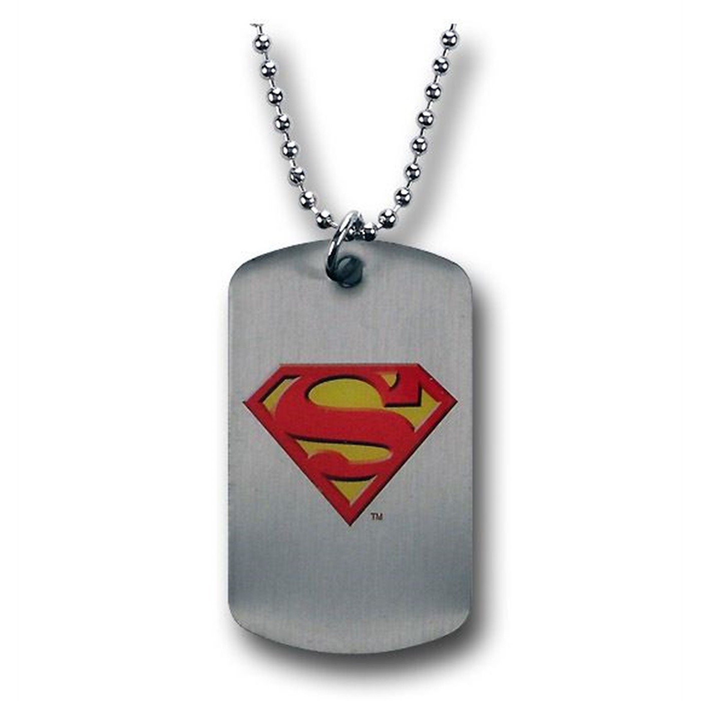 Superman Double Sided Symbol Metal Dog Tag