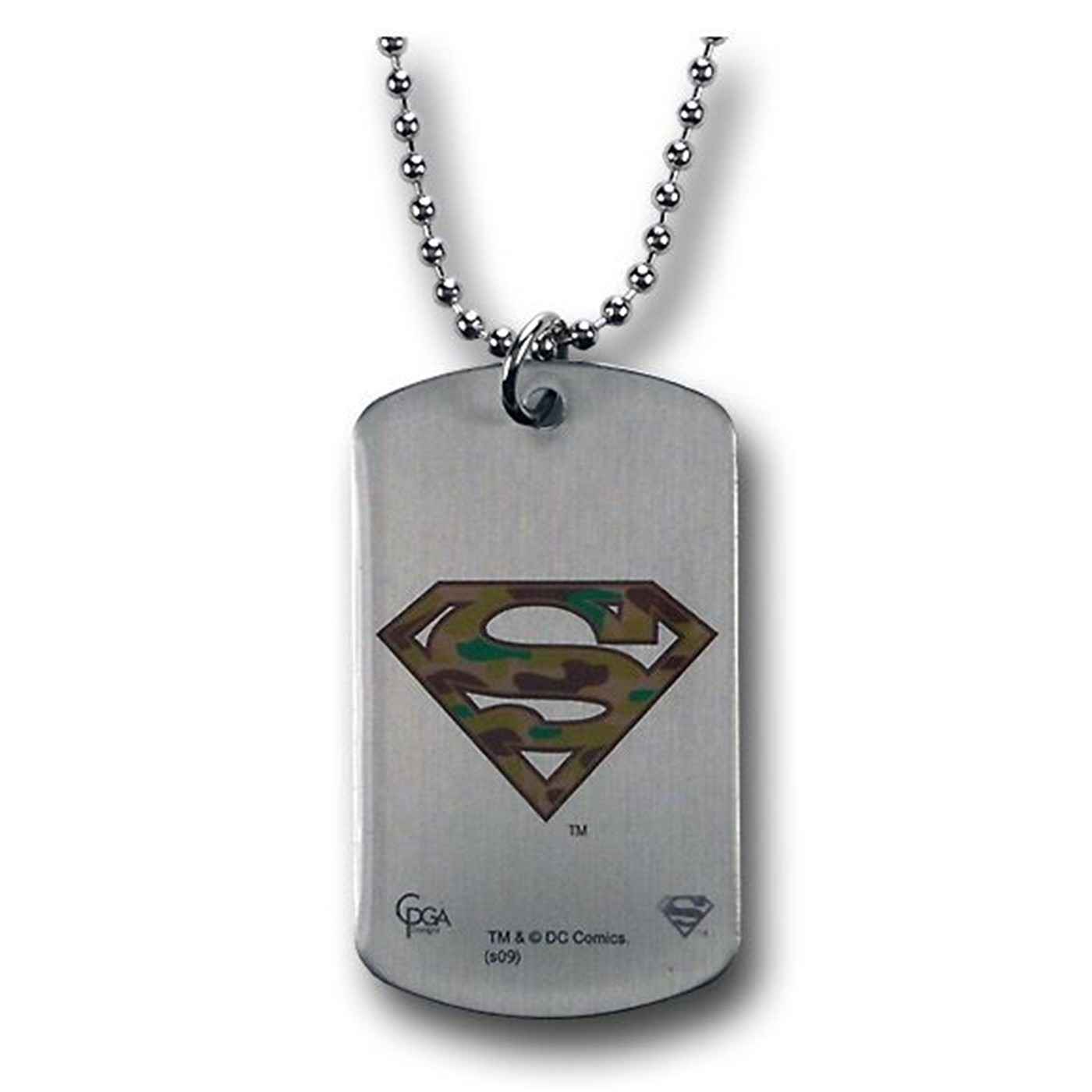 Superman Double Sided Symbol Metal Dog Tag
