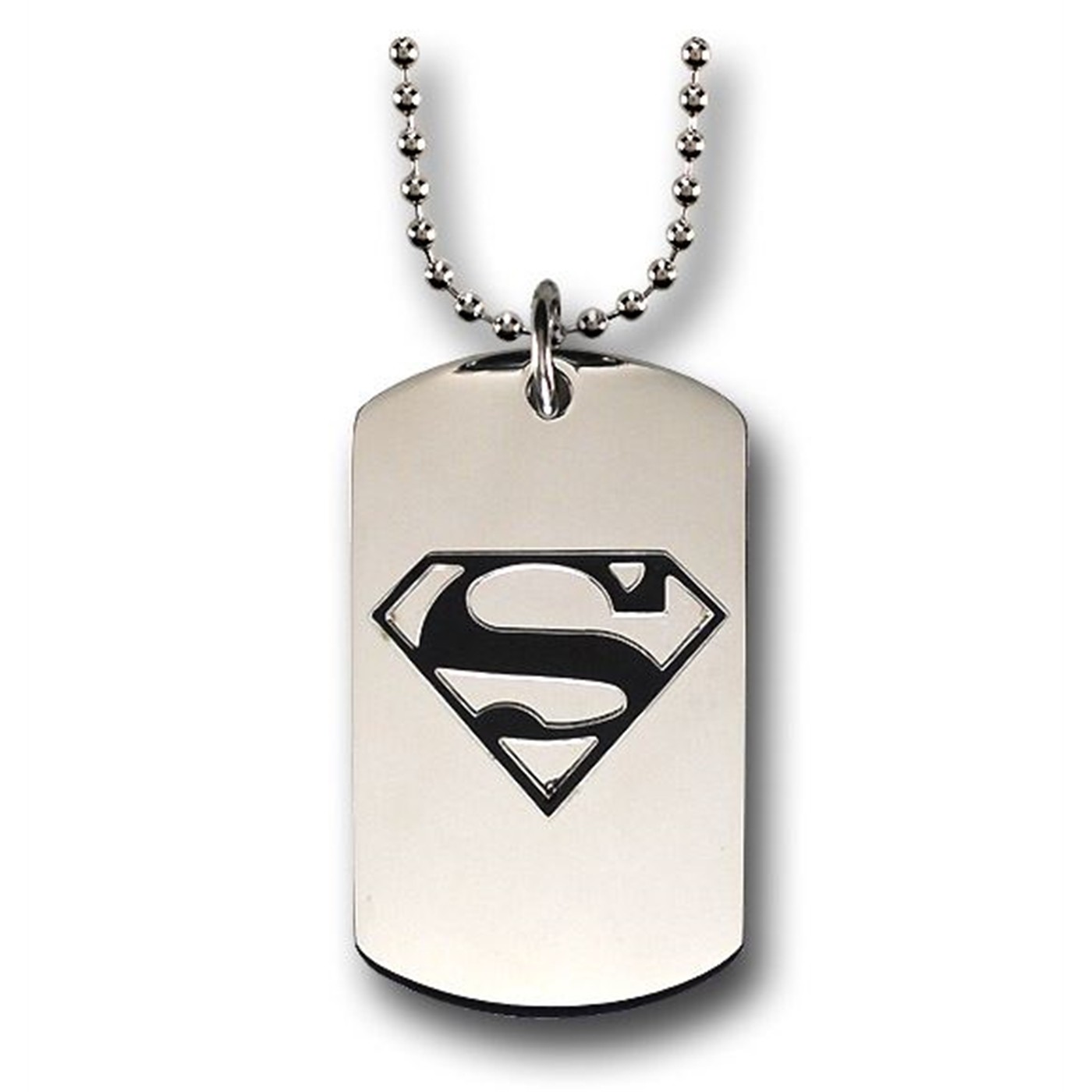 Superman Stainless Steel Symbol Dog Tag