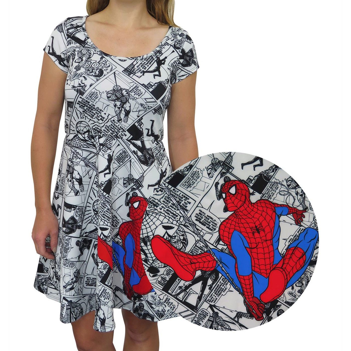 Spider-Man Comic Pop Sublimated Women's Dress