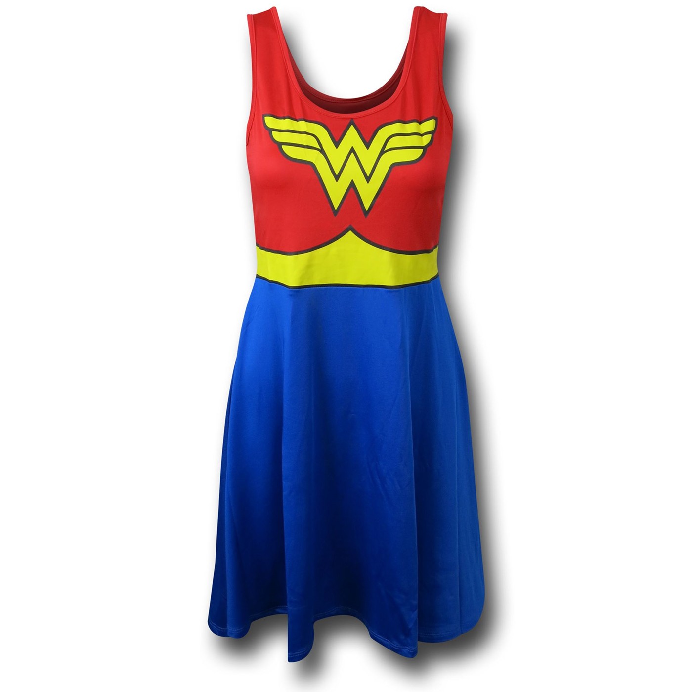 Wonder Woman A-Line Scoop Neck Women's Dress