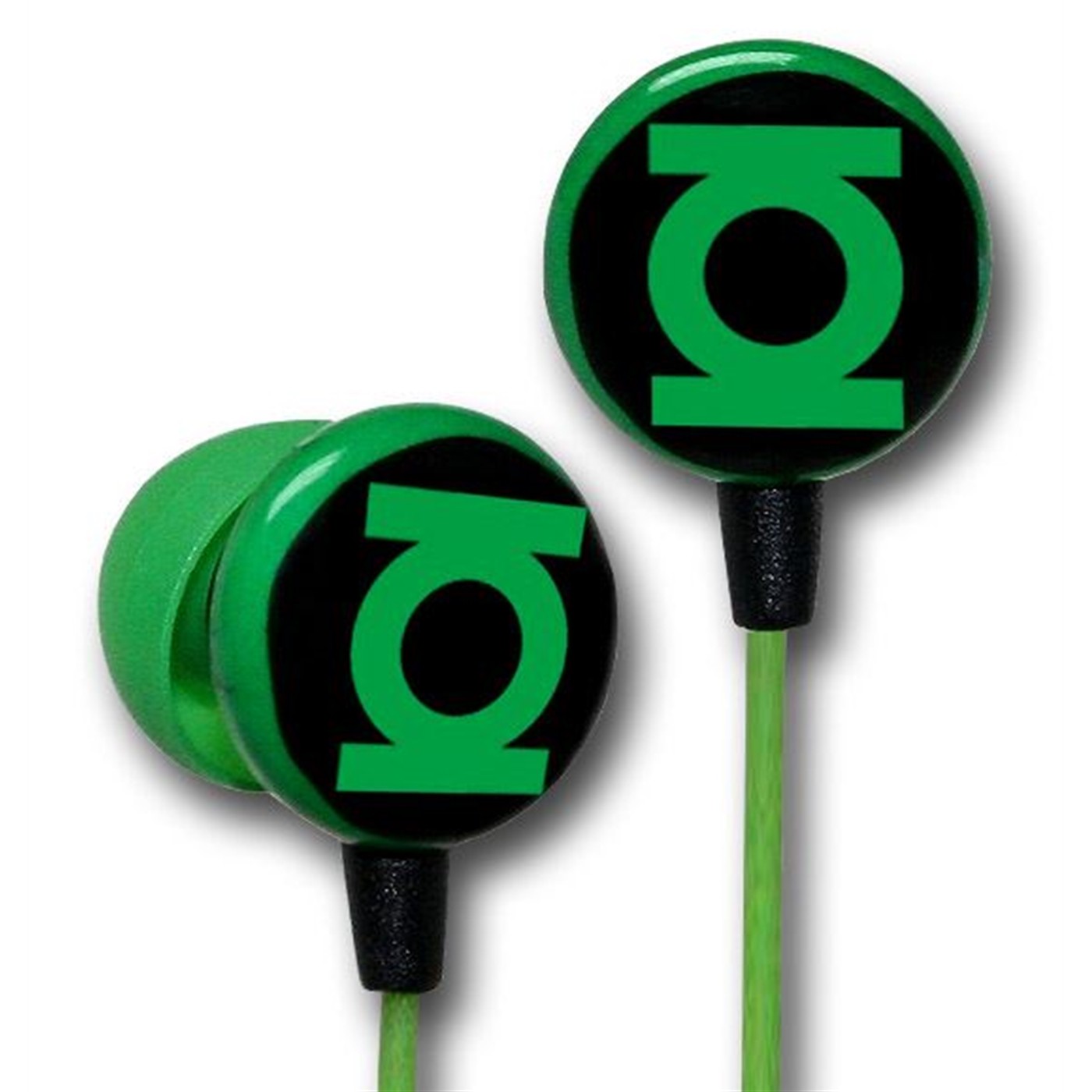 Green Lantern Black & Green Symbol Earphones