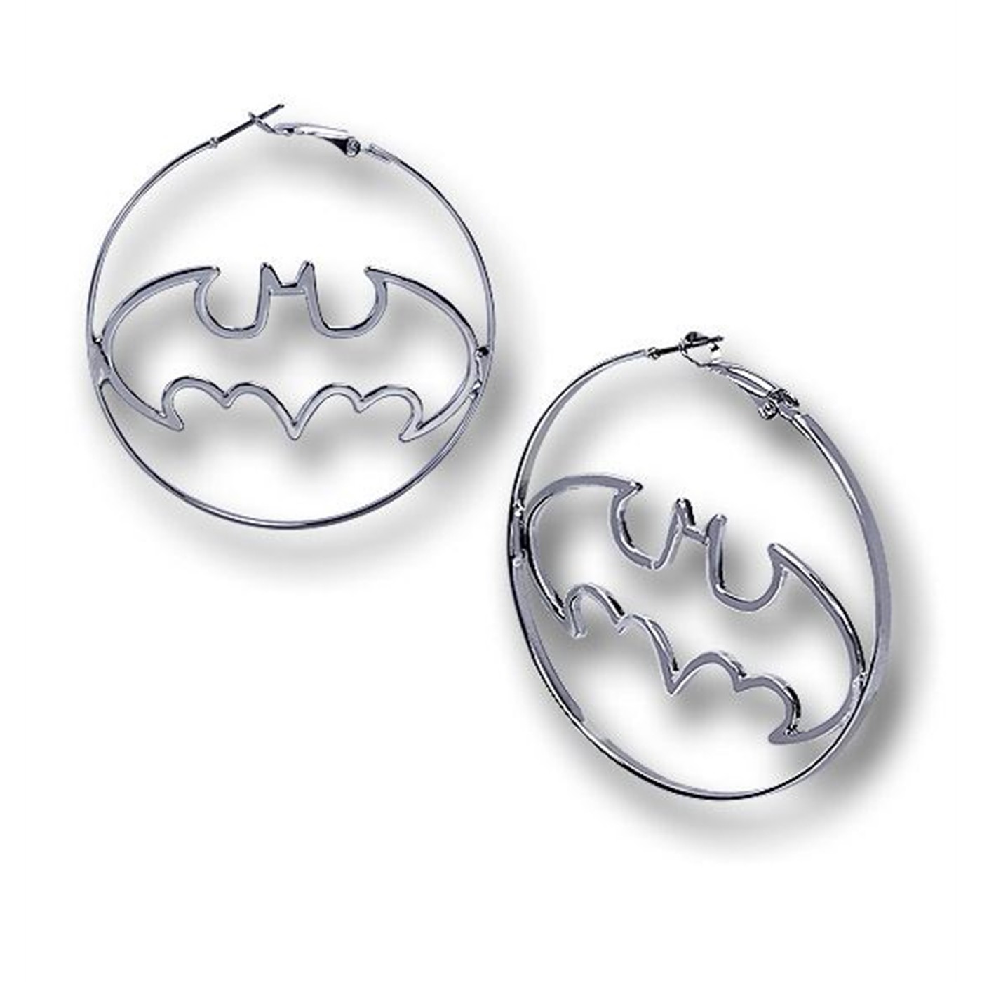 Batman Hoop Earrings