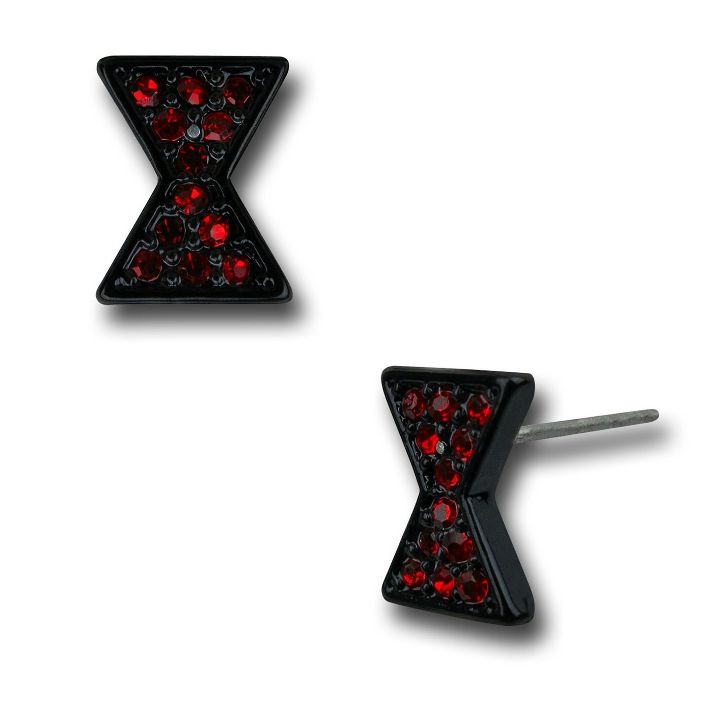 Black Widow Symbol Stud Earrings