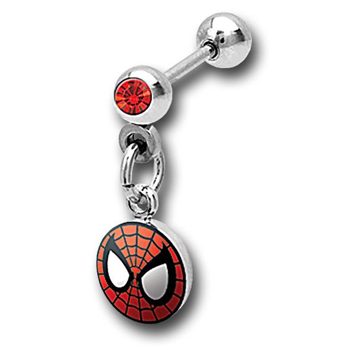 Spiderman 316L Surgical Steel Cartilage Earring