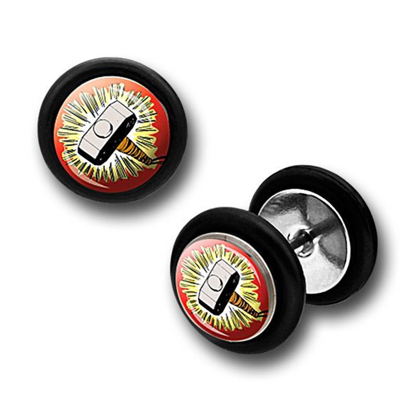 Thor 316L Surgical Steel Earrings Fake Plugs