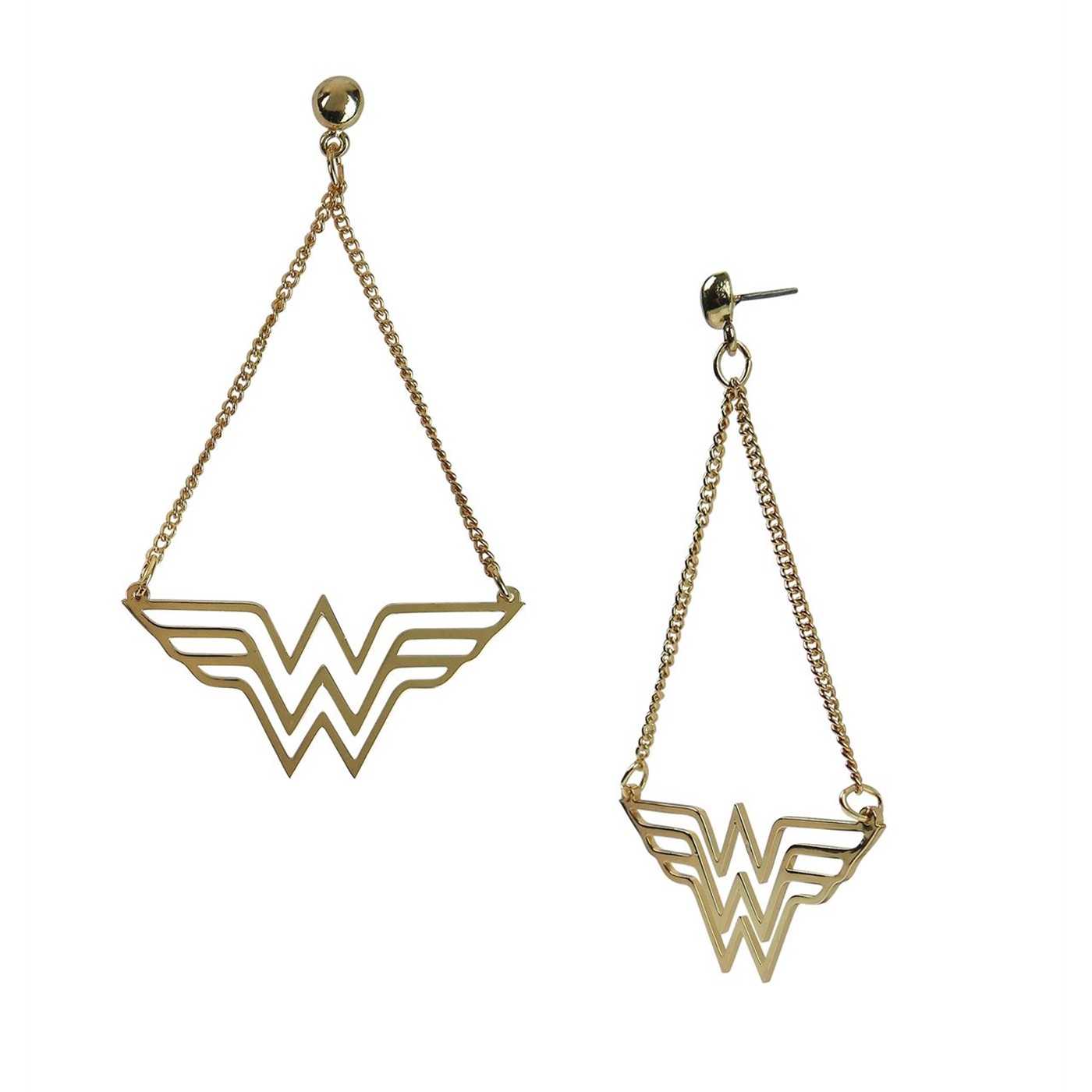 Wonder Woman Symbol Dangle Earrings