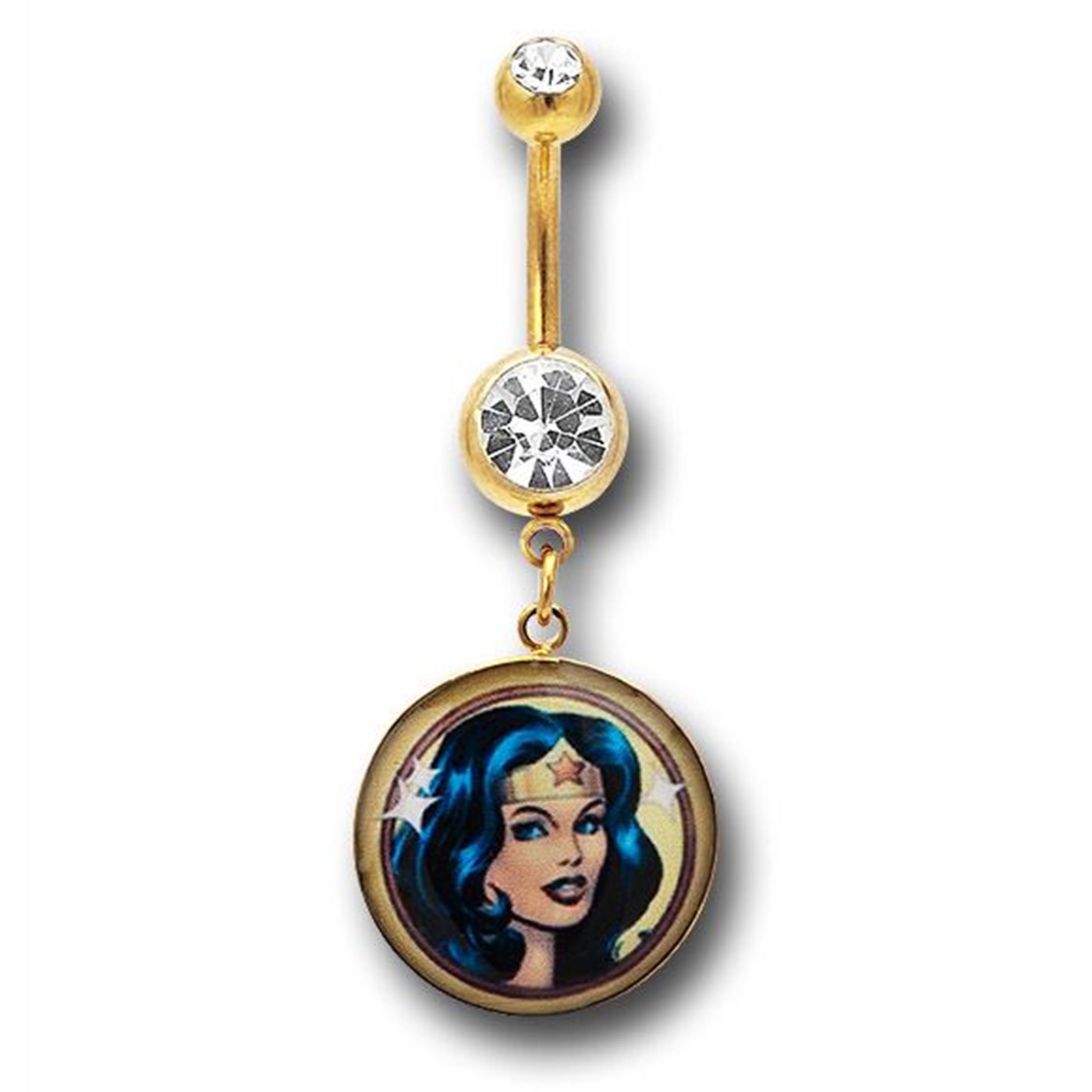 Wonder Woman 316L Surgical Steel Belly Button Ring
